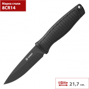 Нож GANZO G806BW-BK черный Нож GANZO G806BW-BK черный
