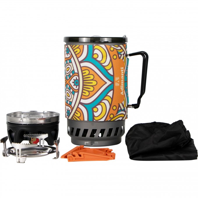 Система приготовления пищи GANZO ADIMANTI , 1400 мл, цвет черный AD-10A